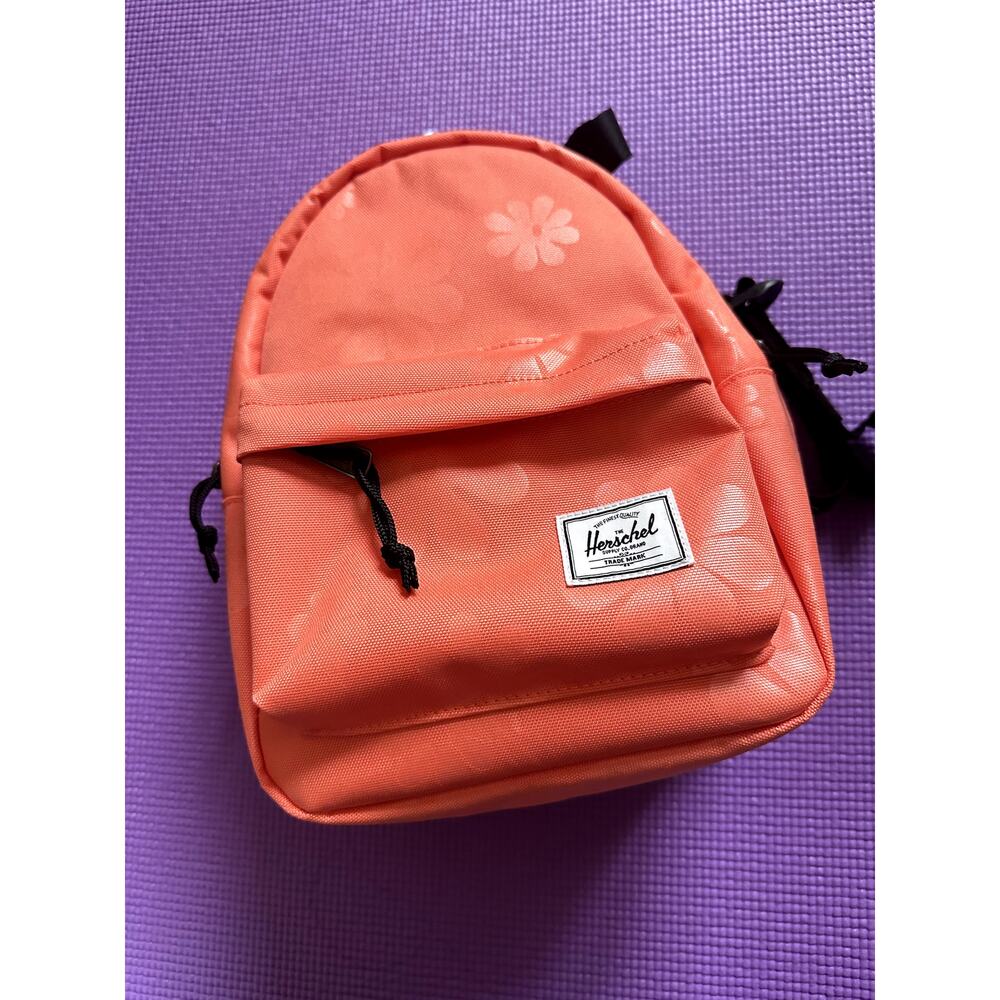 New Herschel Nova Mini Backpack Unisex Adjustable Straps Pockets Black Bag